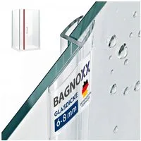 Bagnoxx Duschdichtung, L: 200 cm, (Duschdichtung Spaltdichtung, Türdichtung 200cm -, 1-St), für Glas Duschtür, Weichlippe mit leichter Wölbung, Duschlippe aus PVC