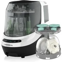 Baby Brezza Dampfsterilisator Automatischer Flaschen- & Milchpumpenreiniger mit HEPA-Filter, Babyflaschenreiniger, Sterilisator und Trockner