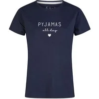 By Louise Pyjamaoberteil Lace Luxury (Packung, 1-tlg., 1-teilig) Damen Pyjamaoberteil Kurzarm Baumwolle T-Shirt