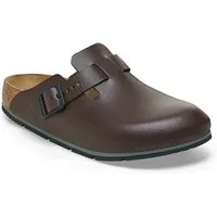 Birkenstock Damen Herren Boston Pro Hausschuhe Leder Pantoletten - Anatomischer Clog Zertifiziert EN ISO 20347:2043, Berufsschuhe für Medizin & Gastronomie