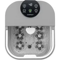 COSTWAY Fußbad, mit Heizung & Dusche & Timer, massage, 35-48°C, faltbar