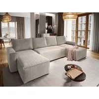 Masseno Ecksofa ASPRA mit Schlaffunktion U-Form, Sofa mit Bettkasten