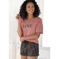 Vivance Dreams by Lascana Shorty (Set, 2 tlg) mit malerischem Fischgrat-Muster