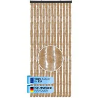 Bestlivings Insektenschutz-Vorhang Chenille viele Größen/Farben, geräuschlos, luftdurchlässig, wetterfest, langlebig, Made in EU