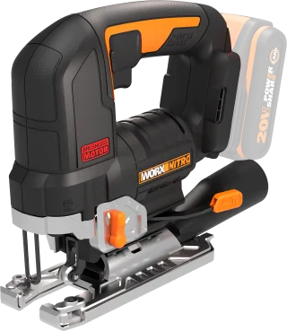 Worx Akku-Stichsäge "NITRO WX542.9" Brushless-Motor, mit Absaug-Adapter, ohne Akku & Ladegerät