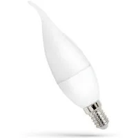 Spectrum LED-Leuchtmittel LED E14 C37 Windstoß 4W = 31W 340lm 200° matt 230V Kaltweiß 6000K, E14, Kaltweiß, Windstoß