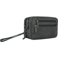 STILORD Handtasche "Nero" Vintage Handgelenktasche Clutch Herren Echtleder