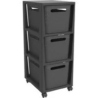ROTHO Rollcontainer BRISEN Rollcontainer 3 x 16 l, (3 St)