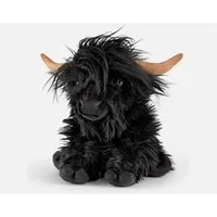 Living Nature Kuscheltier Living Nature - Highland Kuh schwarz 30cm ohne Sound