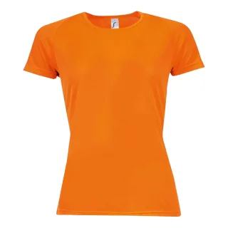 SOLS - "Sporty" T-Shirt für Damen Raglanärmel (Neon-Orange)