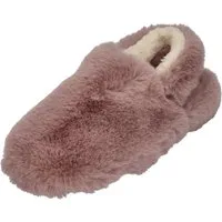 espadrij l´originale ELASTIQUE FURRY Hausschuh Rose