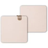matches21 HOME & HOBBY Abtropfmatte 2er Set Geschirr Abtropfmatten, in beige 40x40 cm, Saugstarke Spülmatte & Kaffeematte Leder-Optik