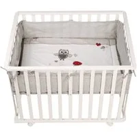 roba® Laufgitter 100 x 75 cm, inkl. Schutzeinlage, Nestchen & Rollen