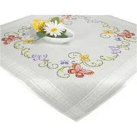 Delindo Lifestyle Kreativset Handarbeits Tischdecken Stickpackung, Sticken im Kreuzstich, (Packung, 1-tlg., Stickset)