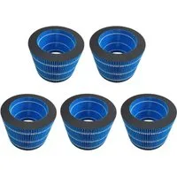 Trade-Shop Ersatzfilter Luftfilter 5x passend für Philips HU3918 HU3916 HU3915 HU2718 HU2716, Zubehör für Philips FY3446/30 / Luftbefeuchter-Zubehör, Rundfilter / Luftfilter mit 19cm Durchmesser
