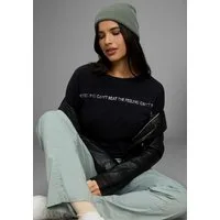 KangaROOS Langarmshirt mit schimmerndem Druck
