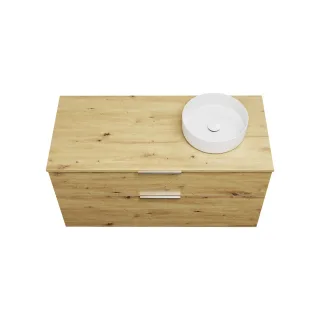 Burgbad Keramik Waschtisch-Set Eqio Eiche Dekor Urban/Alpinweiss, SGUN120RF5662C0001 SGUN120RF5662C0001