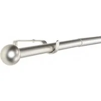 Deco-Raum Gardinenstange Flexa Stilgarnitur Set ausziehbar, Ø 19 mm, 1-läufig, ausziehbar, Wandmontage, verschraubt, Metall, perfekt für Dekoschals Gardinen