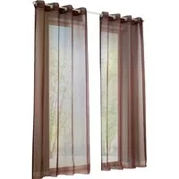 Yujiao Mao Gardine Uni (1 St), Ösen, transparent, Voile mehrfarbiger Univorhang