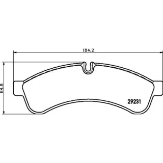 Hella Bremsbel?ge hinten Iveco Daily 4 5 6 8DB355039-251