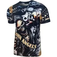 Baxboy T-Shirt Baxboy Moderner Männer Kurzarm Allover Print T-Shirt 220-229