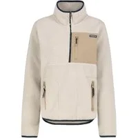 SUBLEVEL Fleecejacke Damen Teddyfleece Kuschelig Übergangsjacke Jacke Outdoor Jacke Stehkragen, Kapuze, flauschig, kuschelig, warm, Outdoor