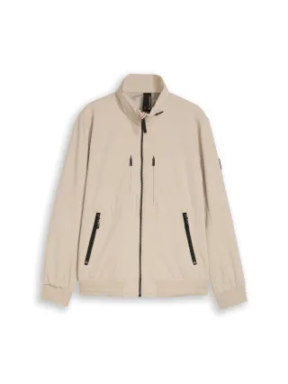 Tom Tailor - Blouson Jacke mit verstaubarer Kapuze cashew beige - Gr. - XXL