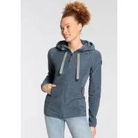 Polarino Fleecejacke für kalte Tage, aus Fleece, mit Kapuze, atmungsaktiv