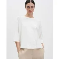 someday 3/4-Arm-Shirt KAVIRA Regular aus ECOVERO™ Viskosemix leicht ausgestellt geschnitten, gekreppte Oberfläche