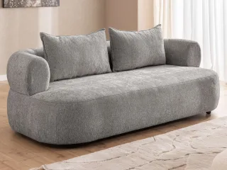 Home affaire 3-Sitzer "LUSSAC 3-Sitzer Design-Sofa mit Zierkissen, Maße B/T/H: 202/123/78 cm" hoher Sitzkomfort und modernes Design, Sofa ohne Bettfunktion