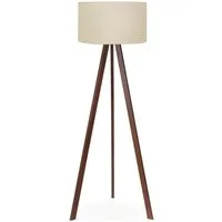 Opviq Stehlampe Boho Deko, ohne Leuchtmittel, Skandinavisches Design, Stabile MDF-Konstruktion, Dezente Holzoptik