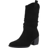 Ital-Design Damen Cowboyboots Western Westernstiefel (88519491) Blockabsatz Stiefel in Schwarz