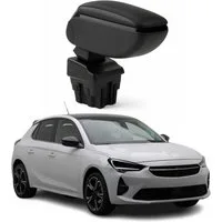 OMAC Armlehne Mittelarmlehne für Opel Corsa F 2019-2025 PU-Leder ABS Schwarz, Langlebig,Multifunktional,Einfache Installation