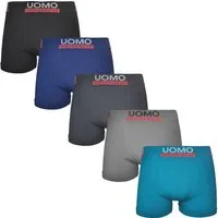 emeco Boxershorts 5er Boxershorts Microfaser Herren Unterhose Unterwäsche Seamless 9201 (5-St)