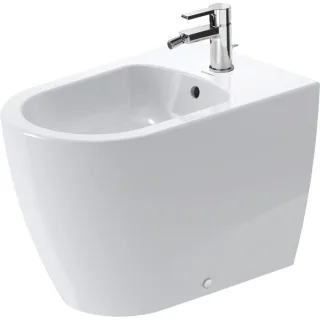 Duravit ME by Starck Stand Bidet 2289100000 37 x 60 cm, weiss, 1 Hahnloch, mit Überlauf