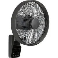 CasaFan Wandventilator Wandventilator Airos Eco Design Wall II Schwarz, Timer