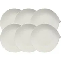 Villeroy & Boch Teller-Set Flow Frühstücksteller 23cm Set6, Premium Porcelain