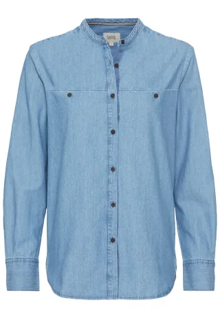 camel active - Jeansbluse aus reiner Baumwolle denim - Gr. - XS