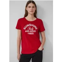 s.Oliver Kurzarmshirt T-Shirt Jersey-T-Shirt mit Frontprint