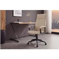 riess-ambiente Bürostuhl LAZIO beige/schwarz - Samt, Metall, drehbar, höhenverstellbar, Gaming (Einzelartikel, 1 St), Moderner Gamingstuhl auf Rollen - ideal für Schlaf- und Arbeitszimmer