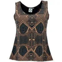 Guru-Shop T-Shirt Rückenfreies Tank Top, Goa Festivaltop - Modell 1 Festival, Ethno Style, Retro, Psychedelic, alternative Bekleidung