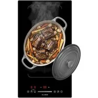 KLAMER Flex-Induktions-Kochfeld 30 cm, 2 Zonen mit 1 Flexzone, 3500 Watt, Boost Funktion, 9 Leistungsstufen, Timer 99 min, Kindersicherung, Kratzfeste Glasoberfläche, Flexzone-Funktion, Sicherheitsfeatures, Leistungsstarke Technologie