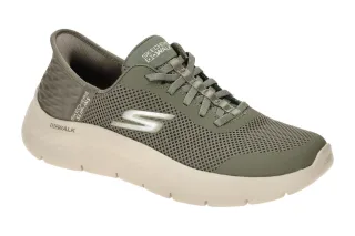 Skechers 124836 OLV GO WALK FLEX - GRAND ENTRY Damen Halbschuh Sneaker olive-...