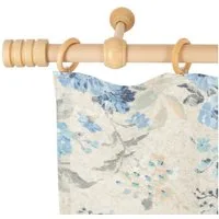 SN DECO GROUP Gardinenstange Pisa, 1-läufig, Fixmaß, mit Bohren, verschraubt, Holzwerkstoff, 28 mm, Holz, verschiedene Längen und Farben, Komplettset
