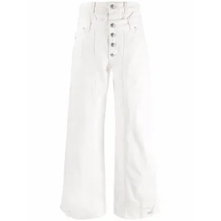 Diesel – D-Laly-SP – Flare-Fit-Jeans in Weiß