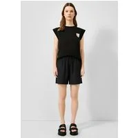 QS Shorts Hose Shorts aus Viskosemix mit Elastikbund