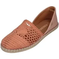 VERBENAS CARMEN CROCHET LINO PARIS Espadrille Coral