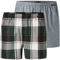 Schiesser Boxershorts Boxershorts (Set, 2er Pack) Webware, Baumwolle, 2er Pack