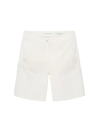 Tom Tailor - Chino Bermuda whisper white - Gr. - 34
