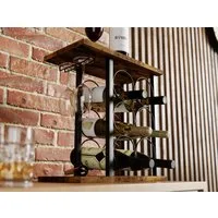 Lenmar Weinregal Weinregal aus Metall, Flaschenregal, Regale, Flaschenhalter LOFT 2-6G